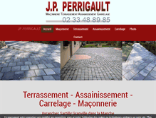 Tablet Screenshot of perrigault-maconnerie-terrassement-50.com